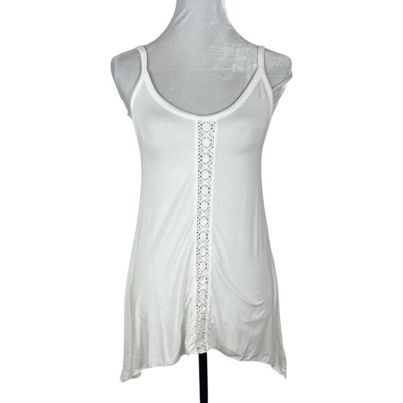 San Francisco City Lights Gypsy Girl Lace Cami Tank Top White Size XL NEW - Picture 2 of 8